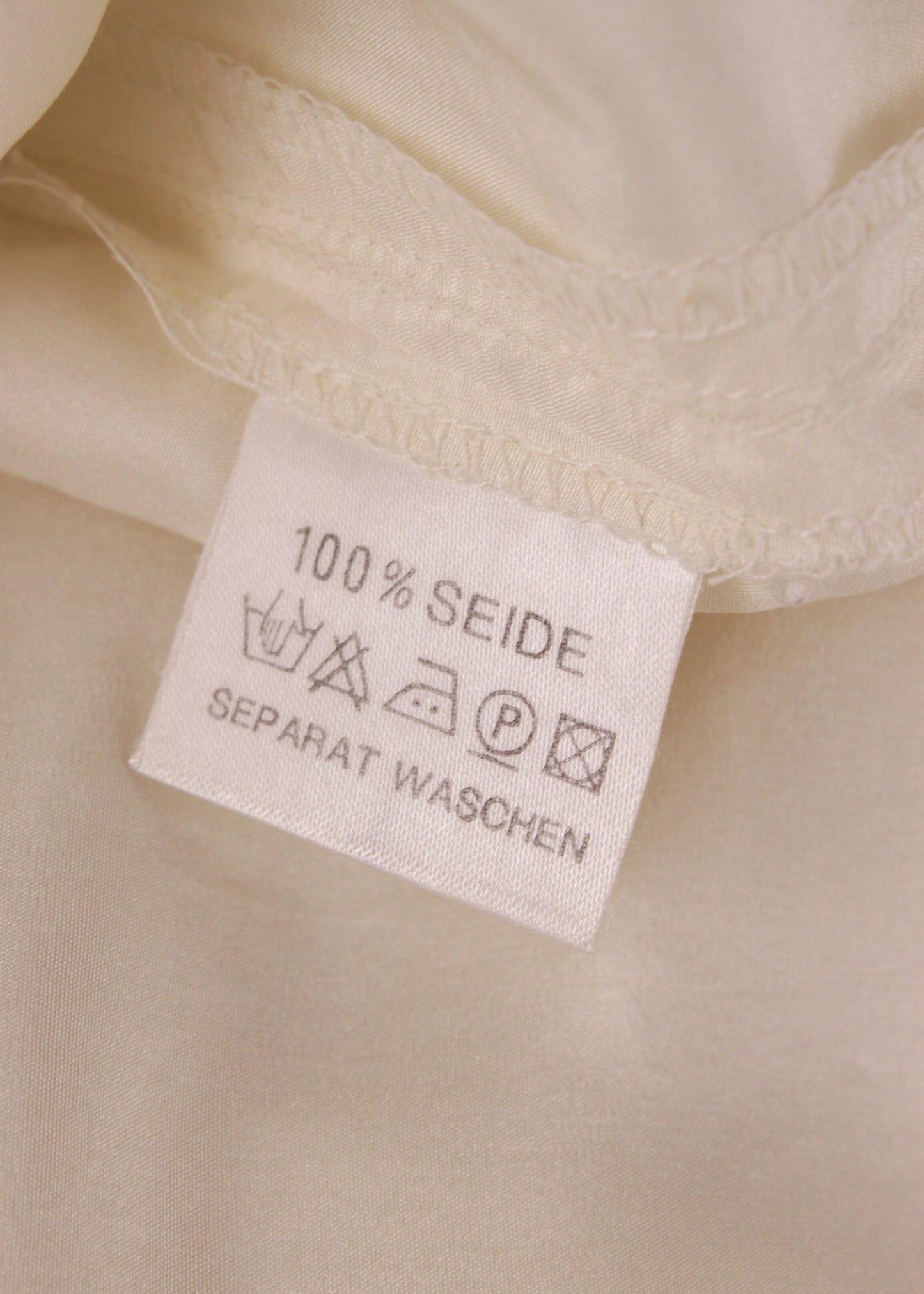 Silk blouse in cream