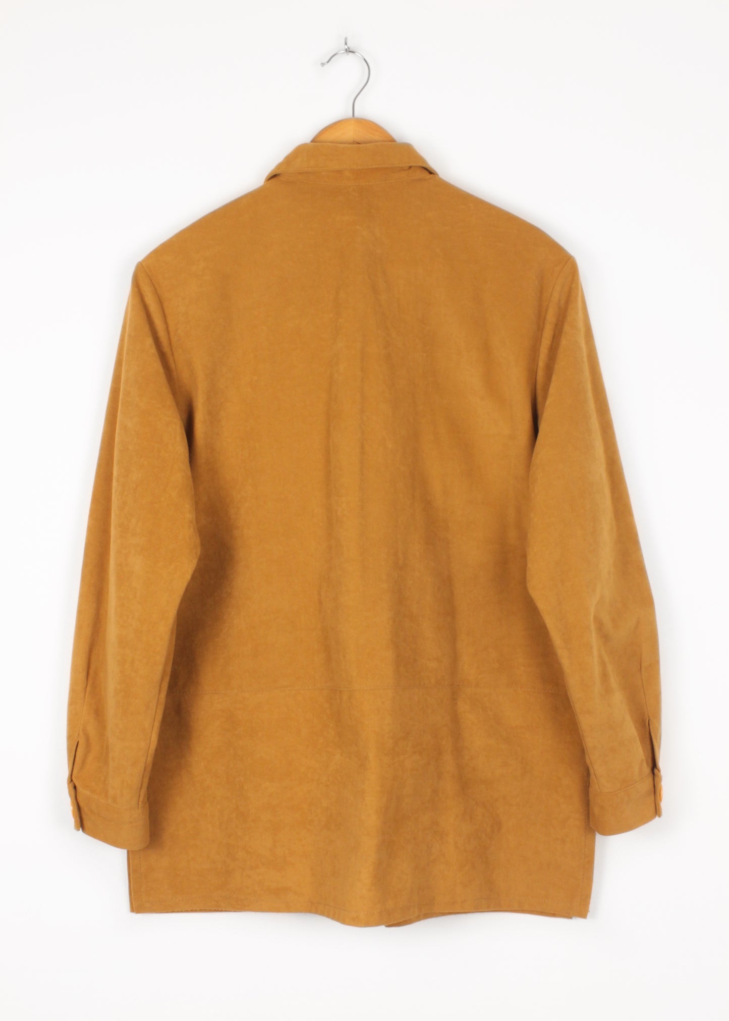 Vintage 70s velvet shirt in ochre