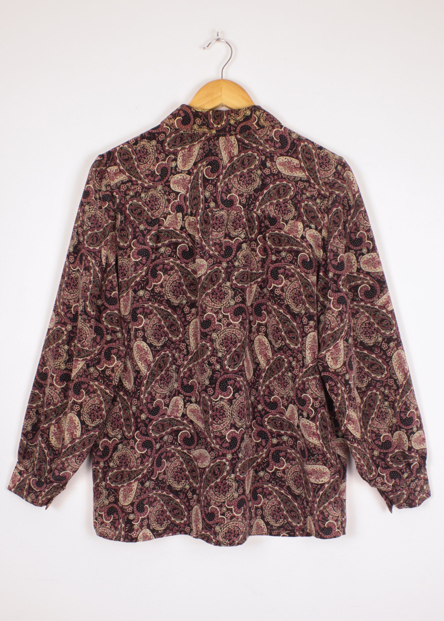 Vintage shirt in black and eggplant