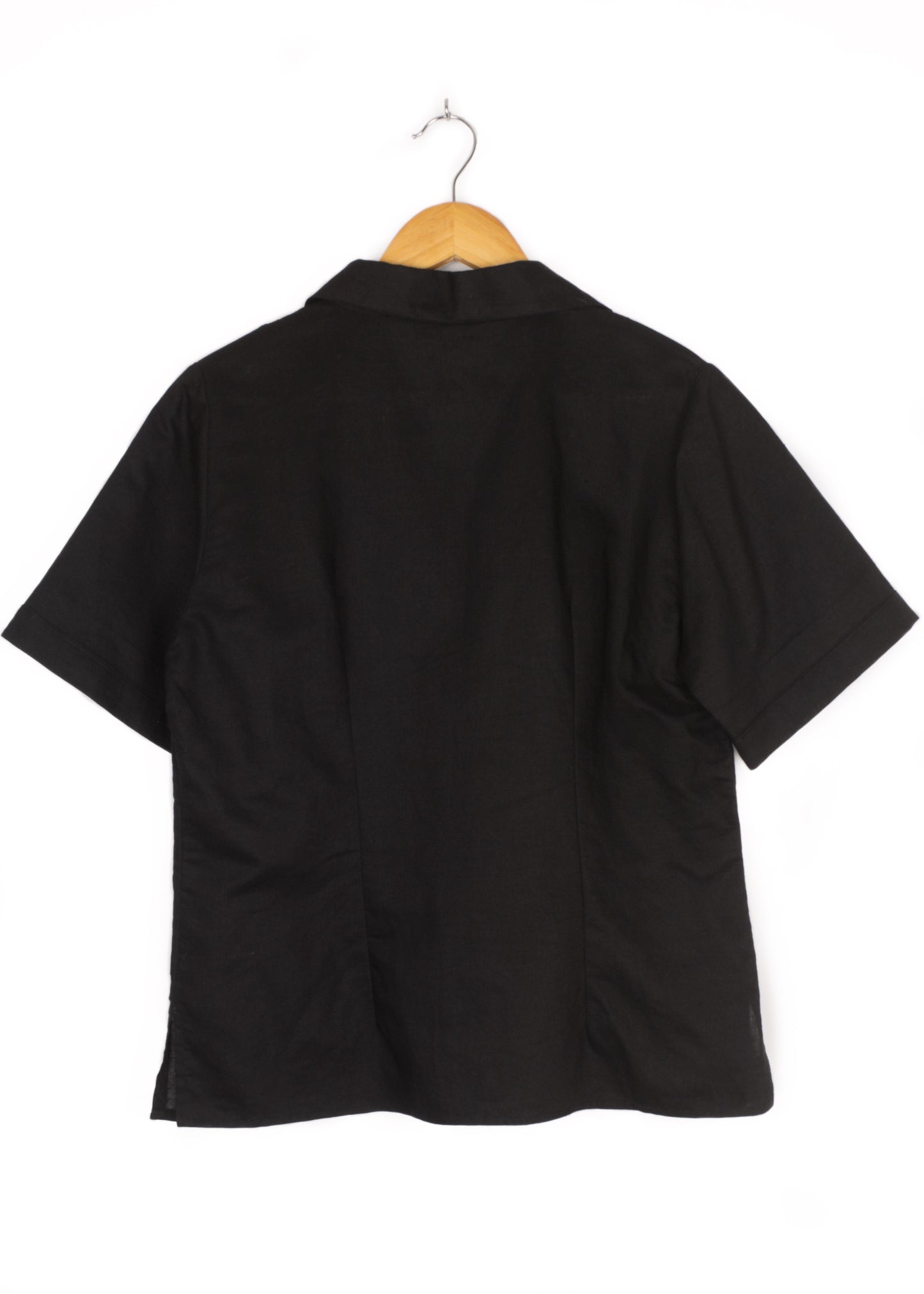 Linen black blouse