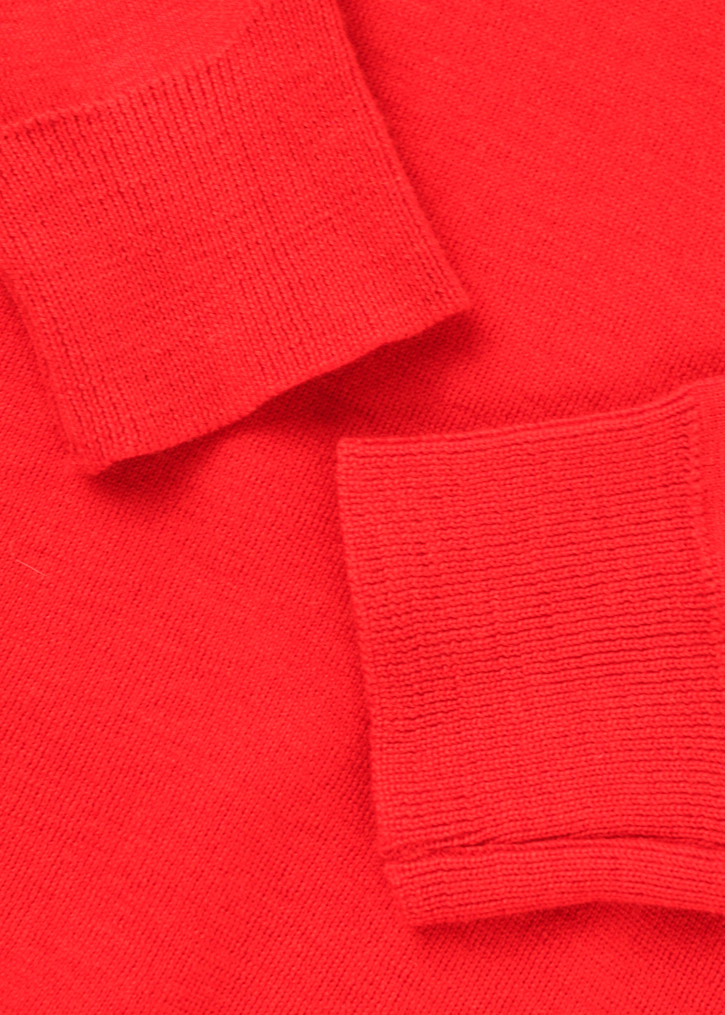 Vintage woolen turtleneck sweater in red