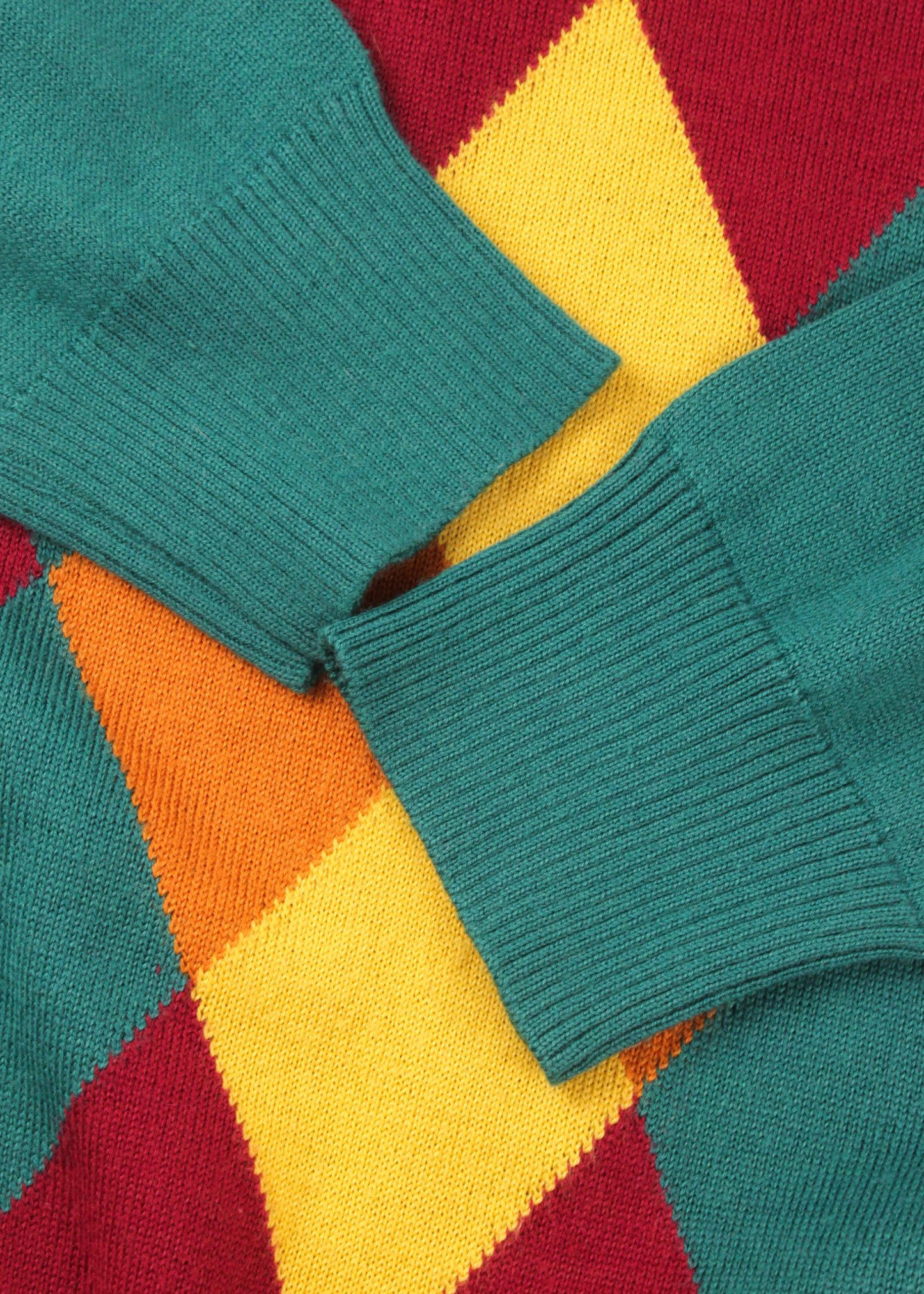 Woolen turtleneck sweater in green