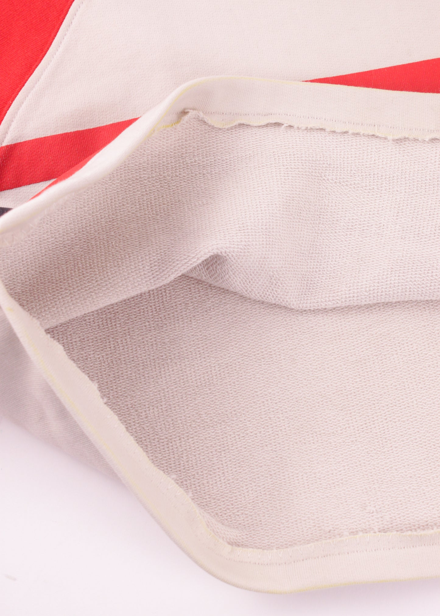 Diadora crop sweatshirt in white and red
