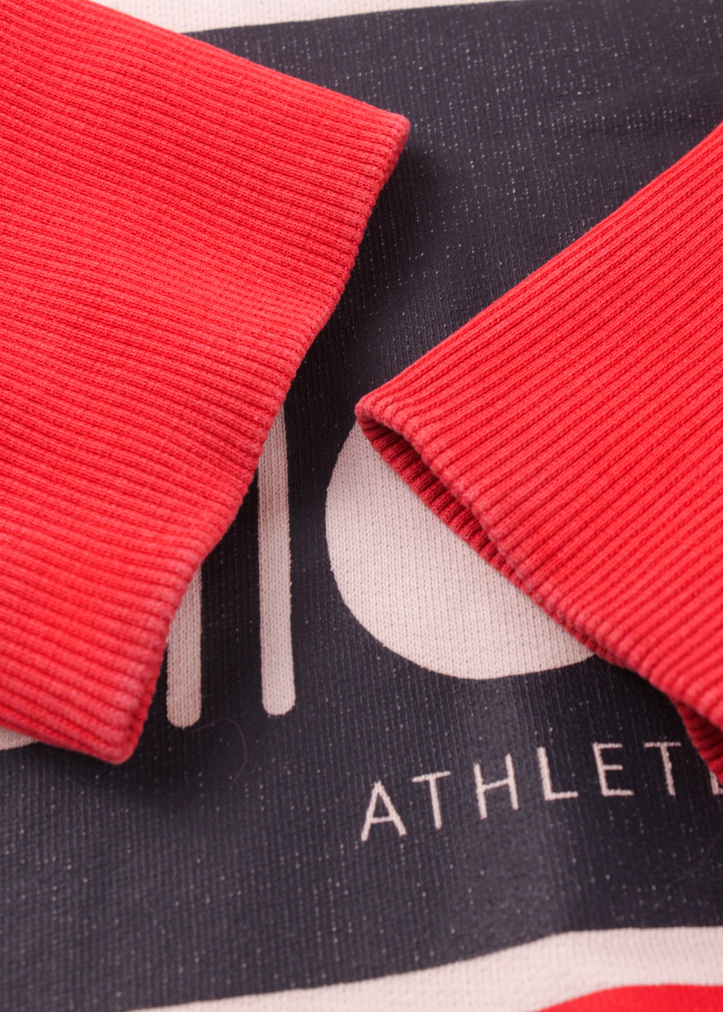 Diadora crop sweatshirt in white and red