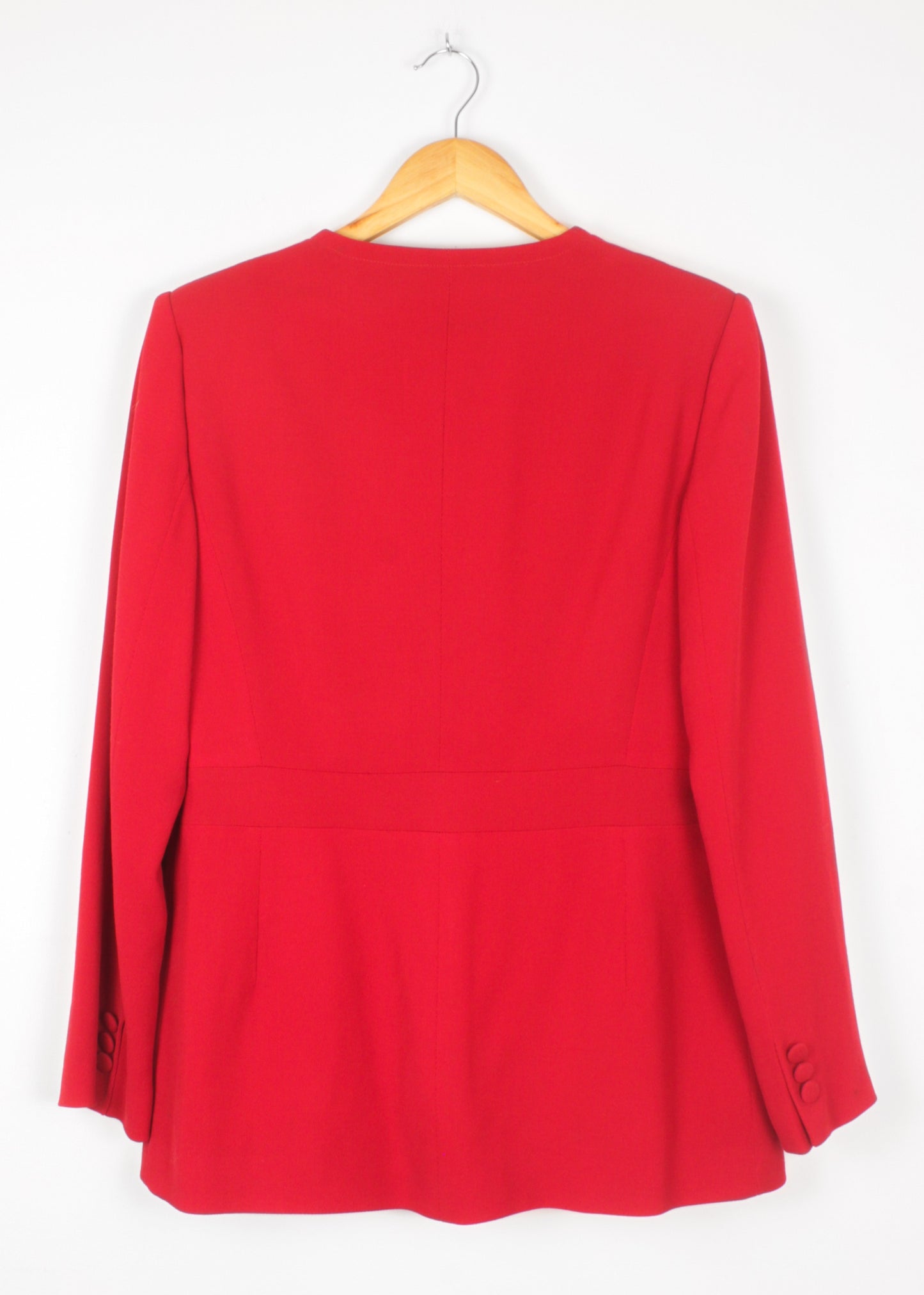 Vintage woolen coat in red