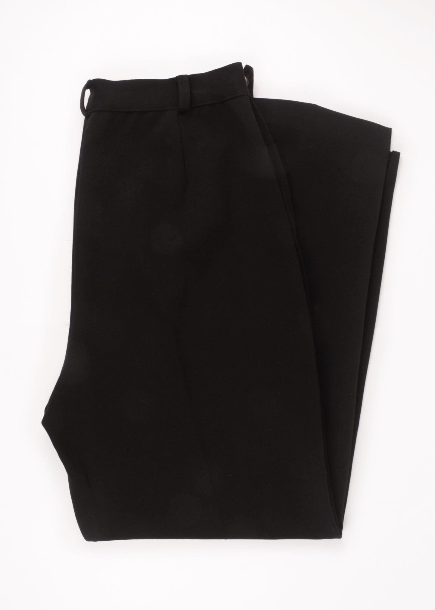 Vintage woolen trousers in black