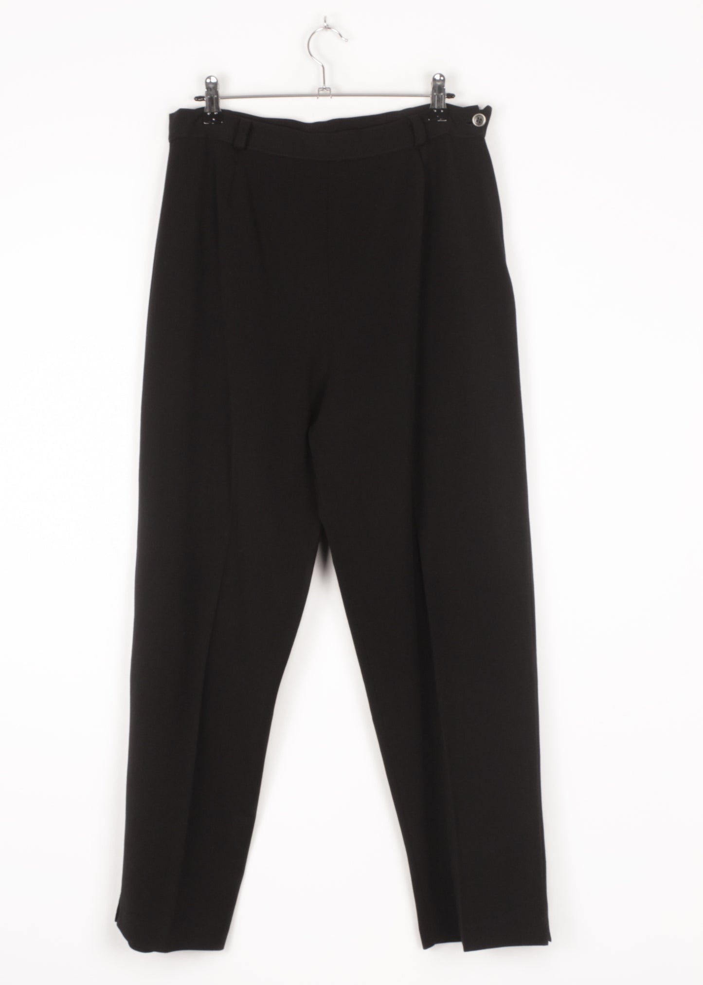 Vintage woolen trousers in black