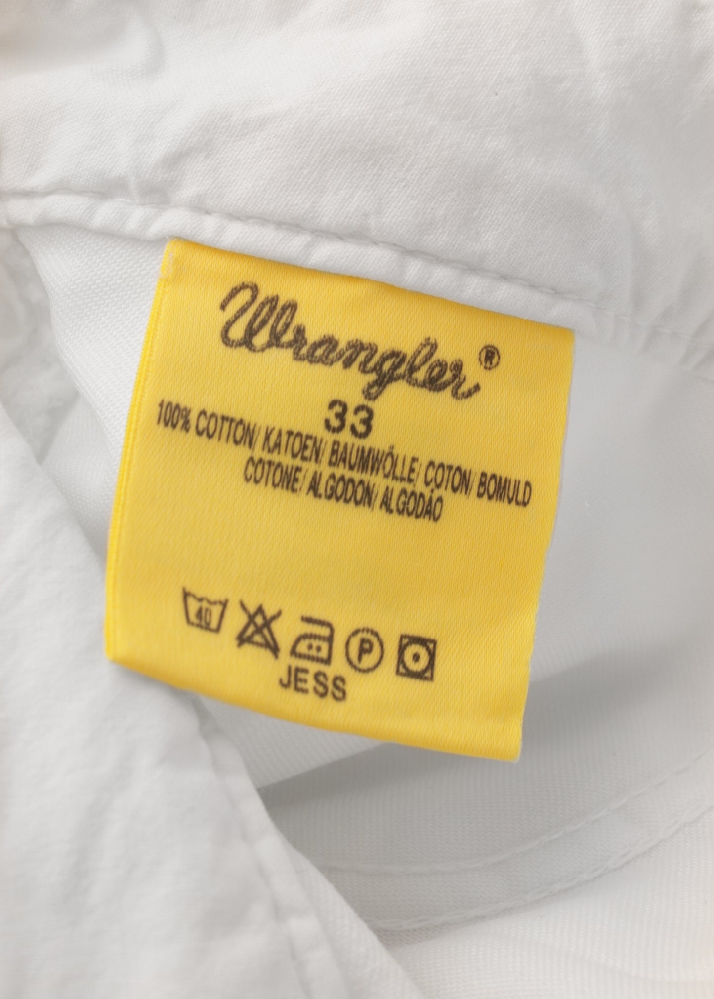 Wrangler white jean skirt