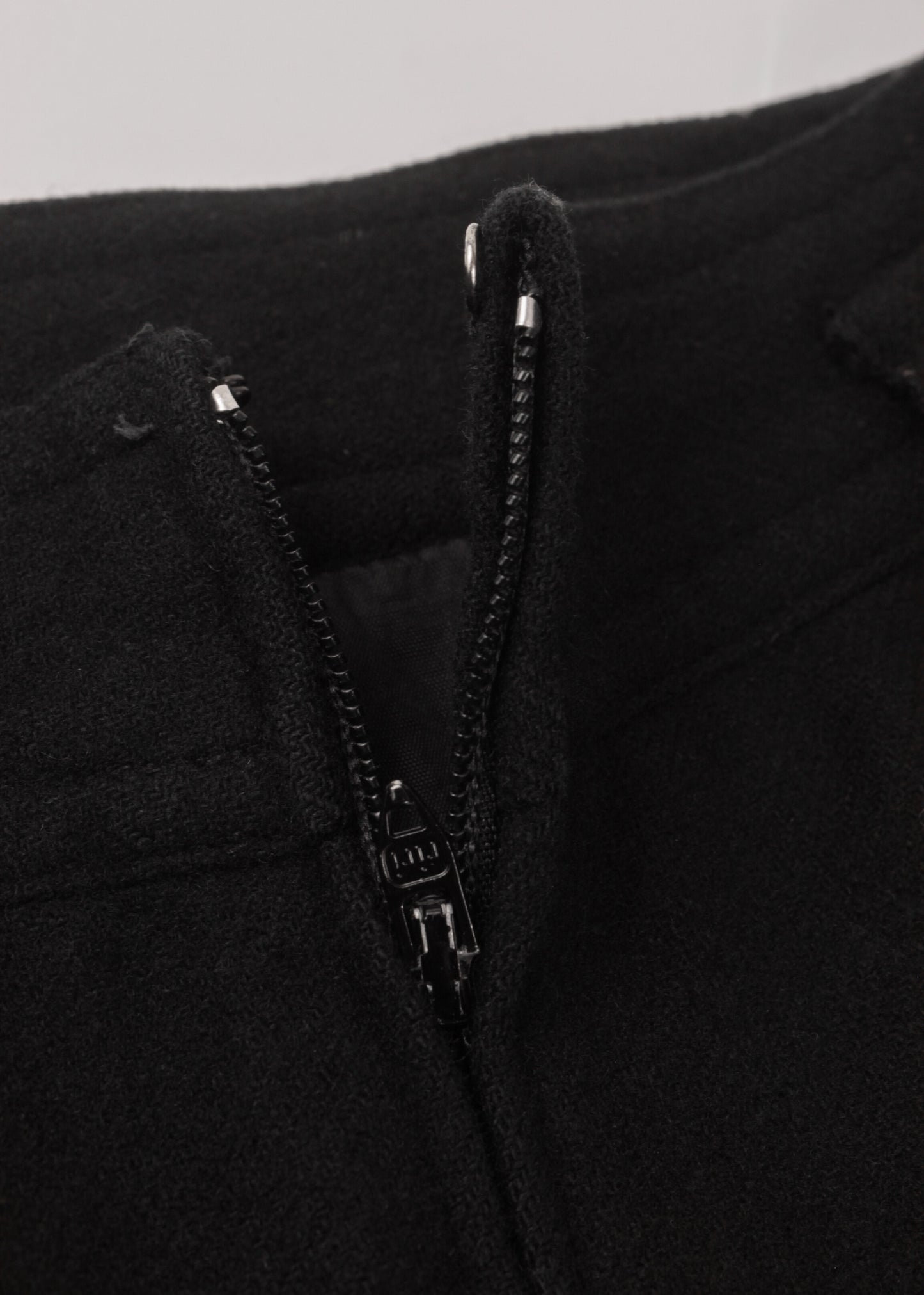 Woolen shirt in black
