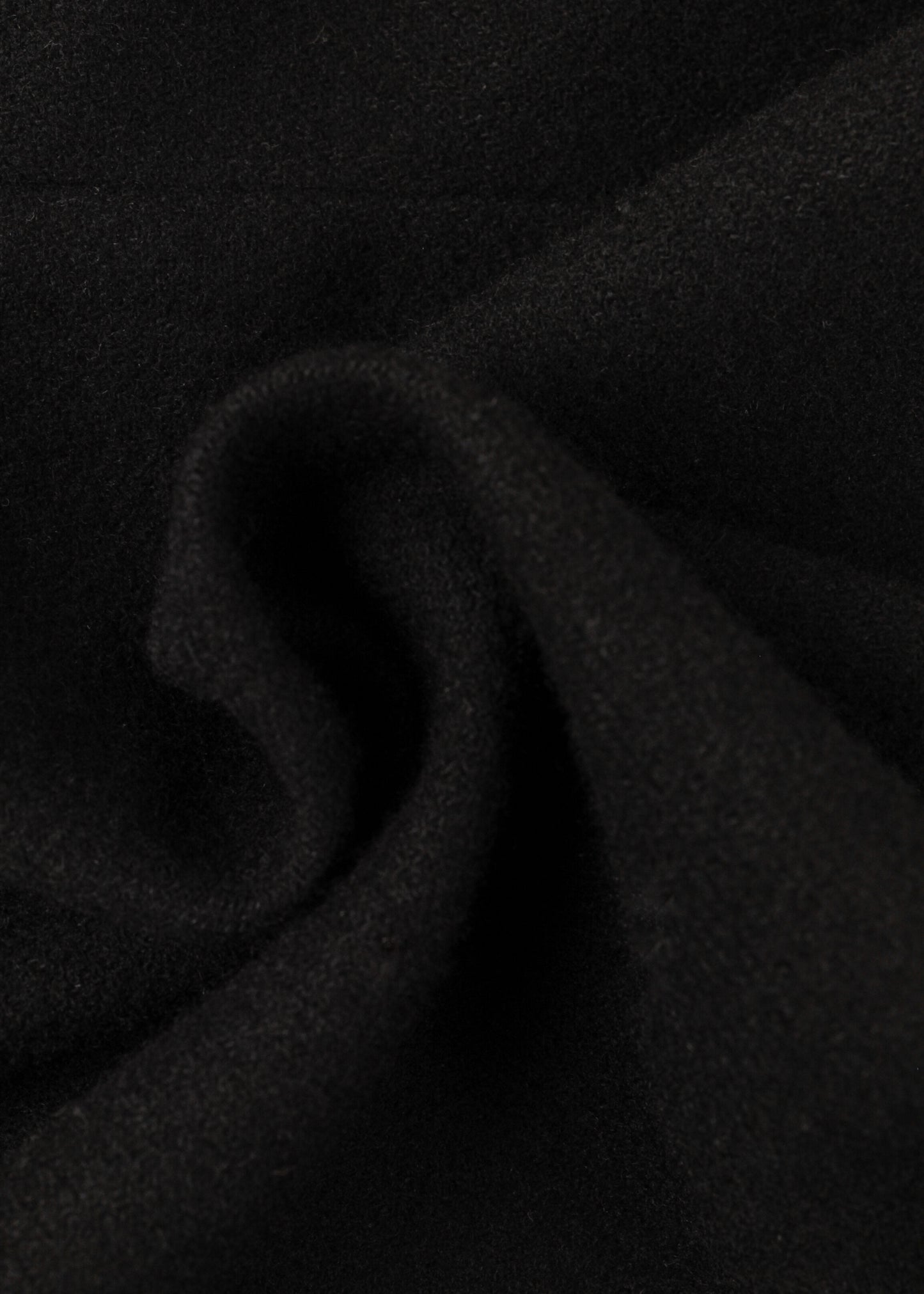 Woolen shirt in black