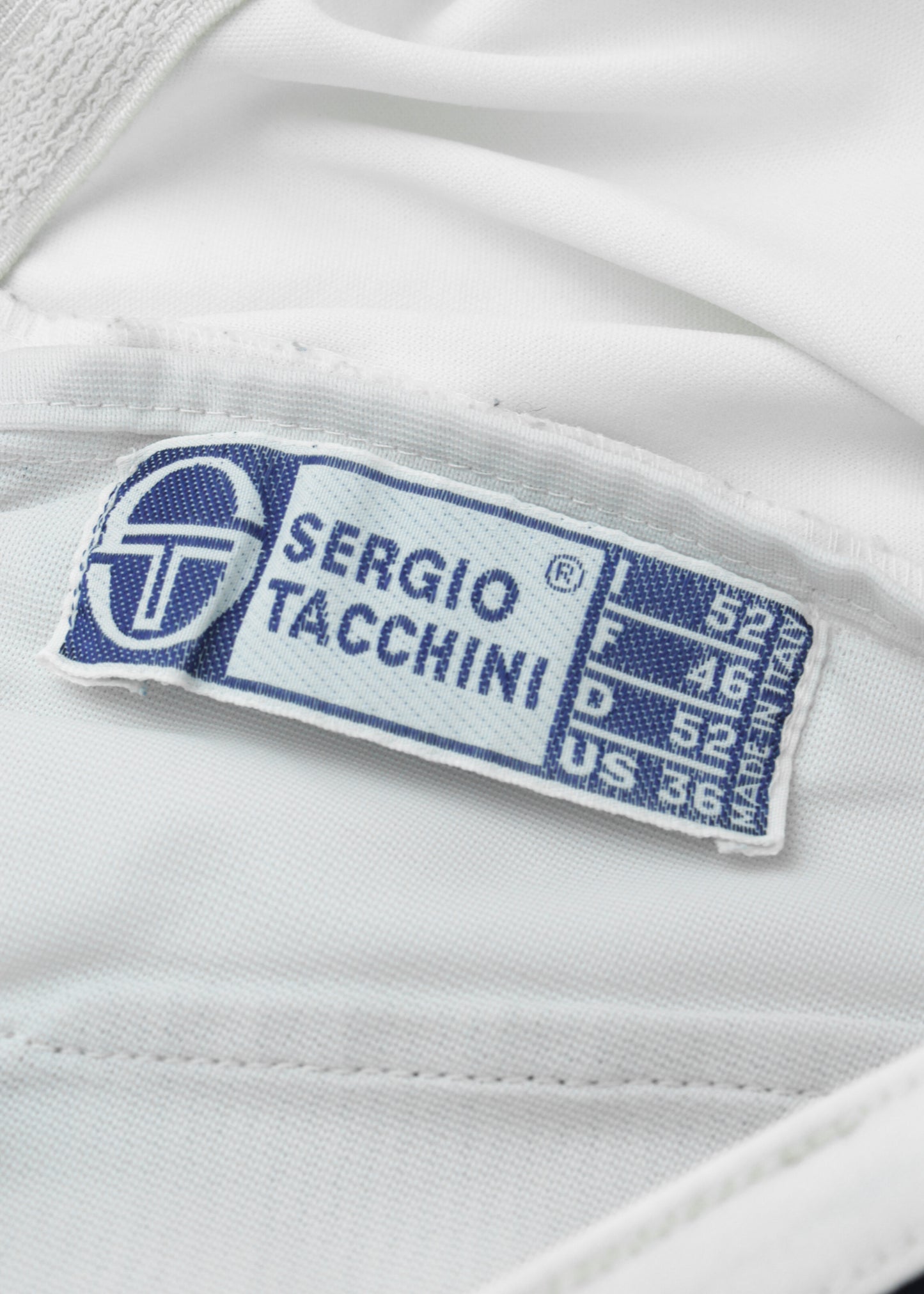 Tenisové kraťasy Sergio Tacchini v bílé barvě (s kapsami)