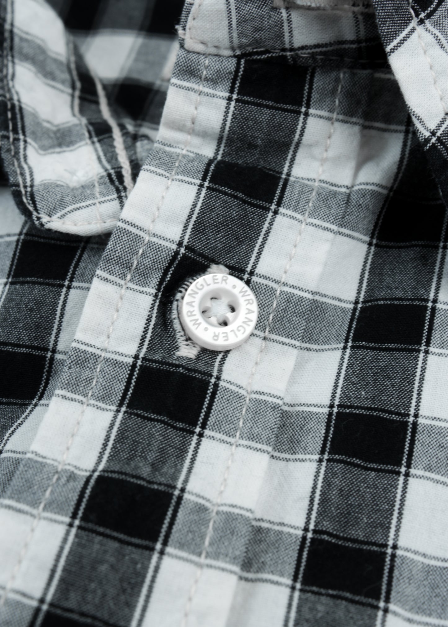 Wrangler checked shirt in black