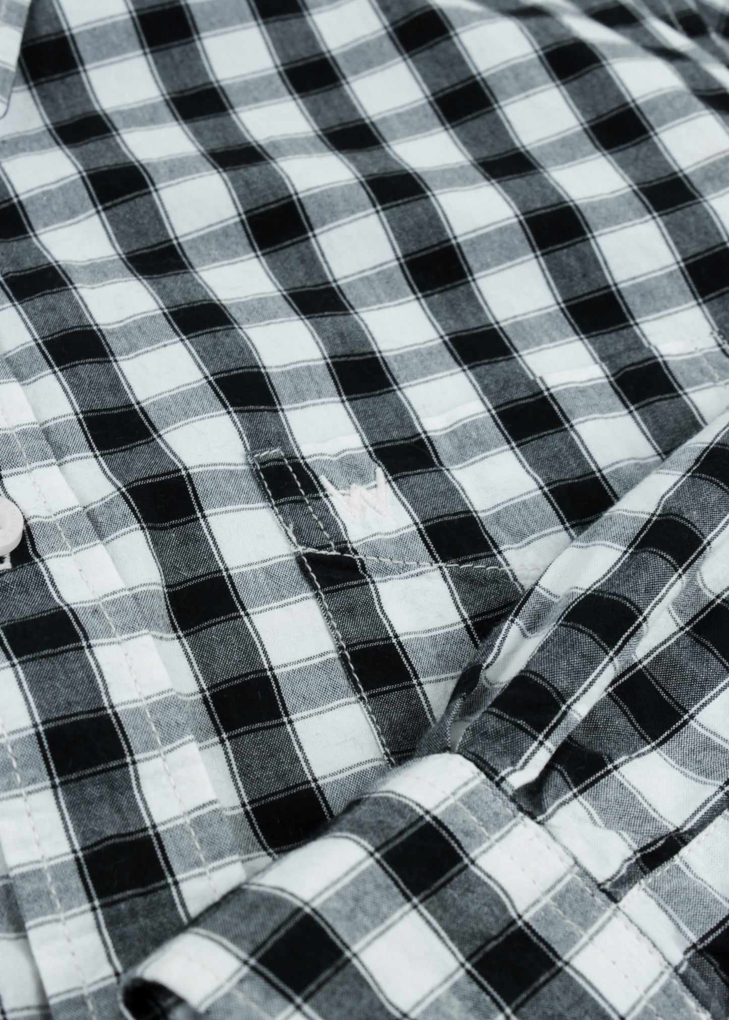 Wrangler checked shirt in black