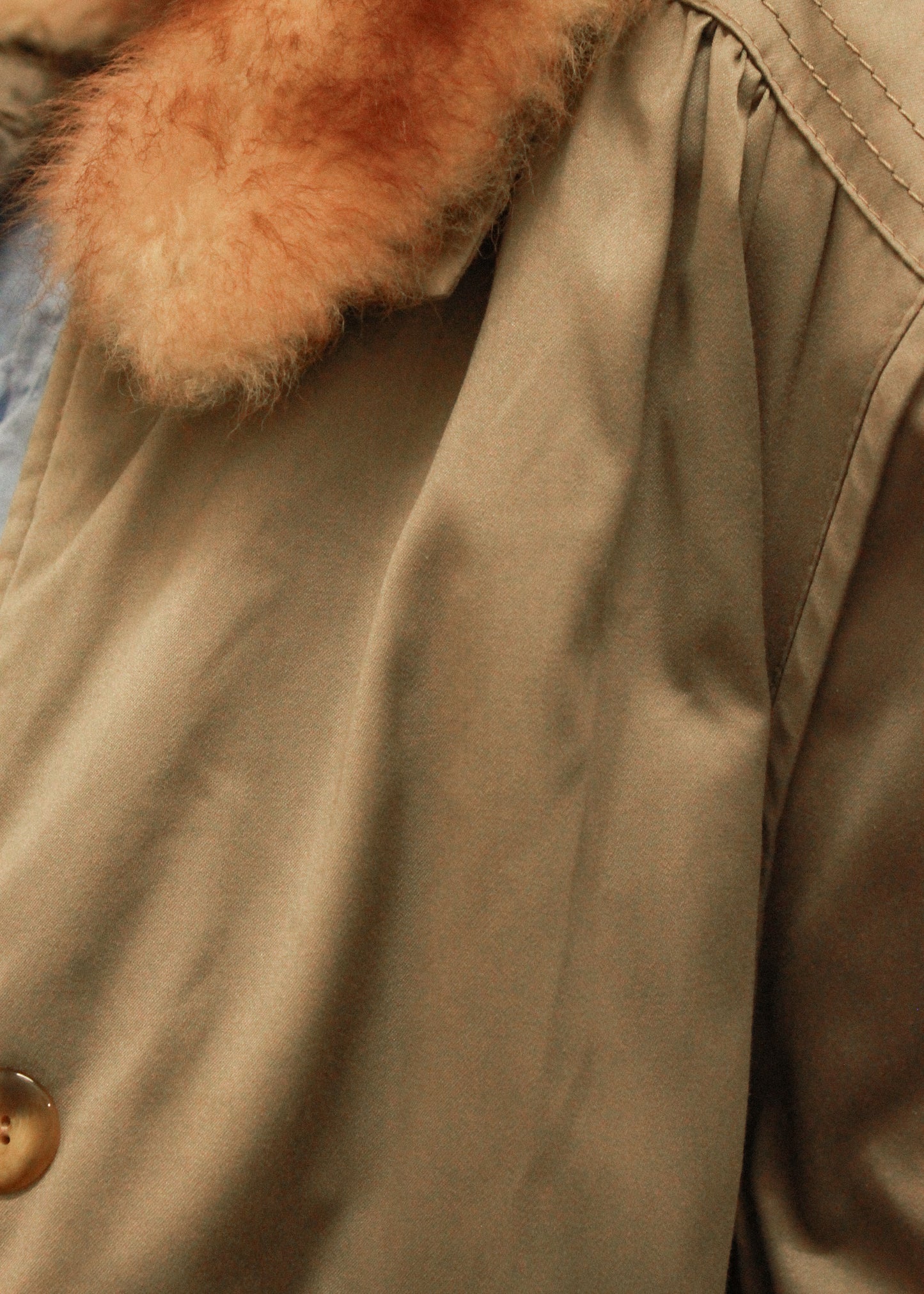 Vintage coat in hazel wood color
