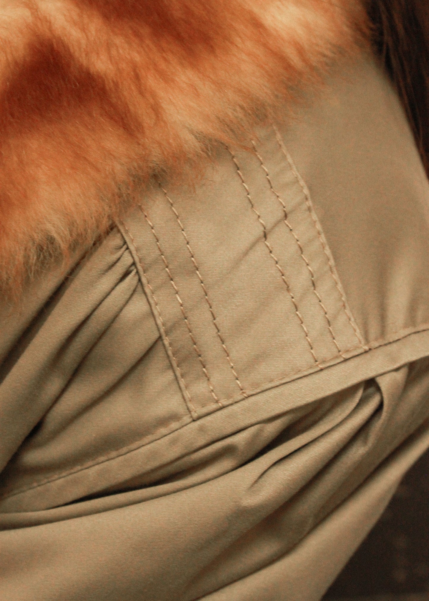 Vintage coat in hazel wood color