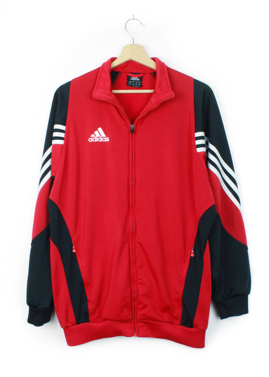 Adidas track jacket in red