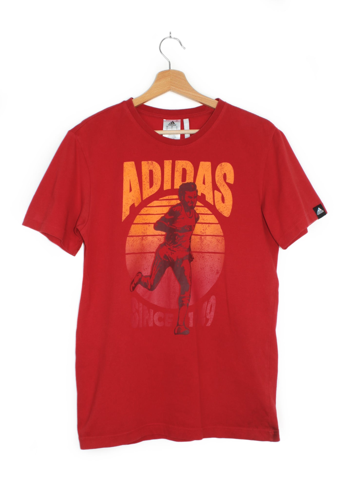 Adidas printed t-shirt in red