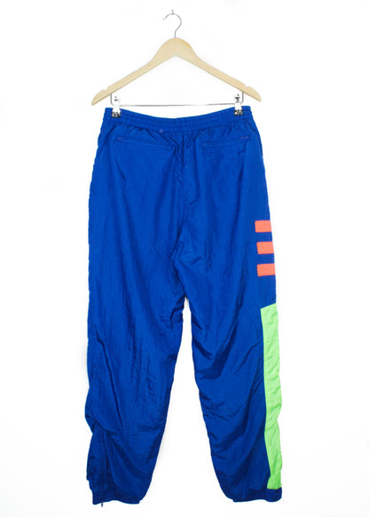 Adidas wind pants in neon blue