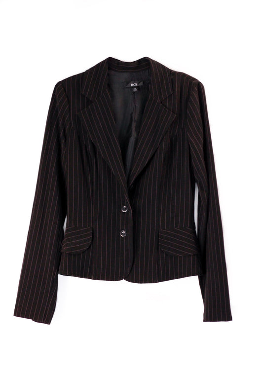 BCX Pinstripe Black Blazer