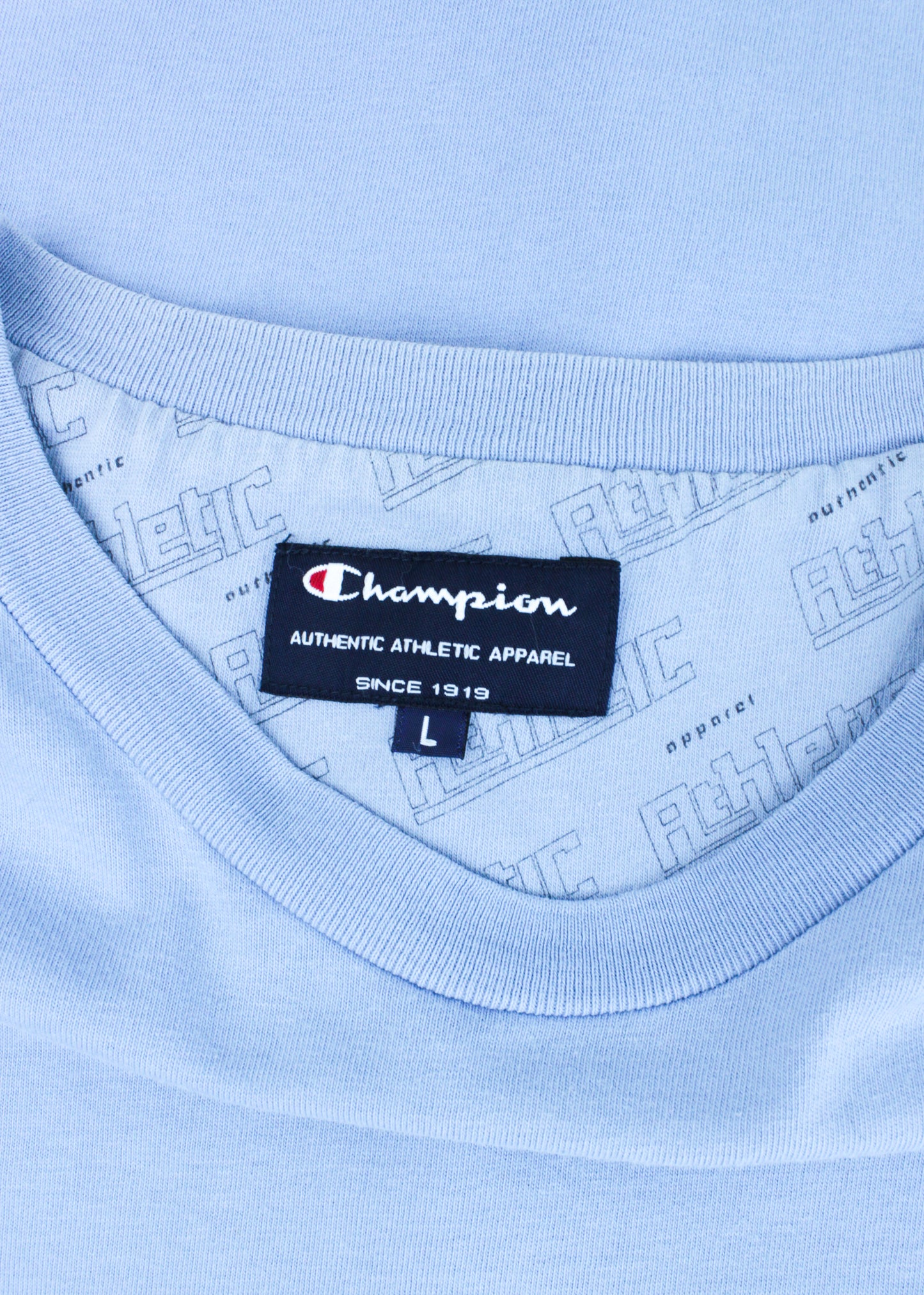 Champion t-shirt in sky blue