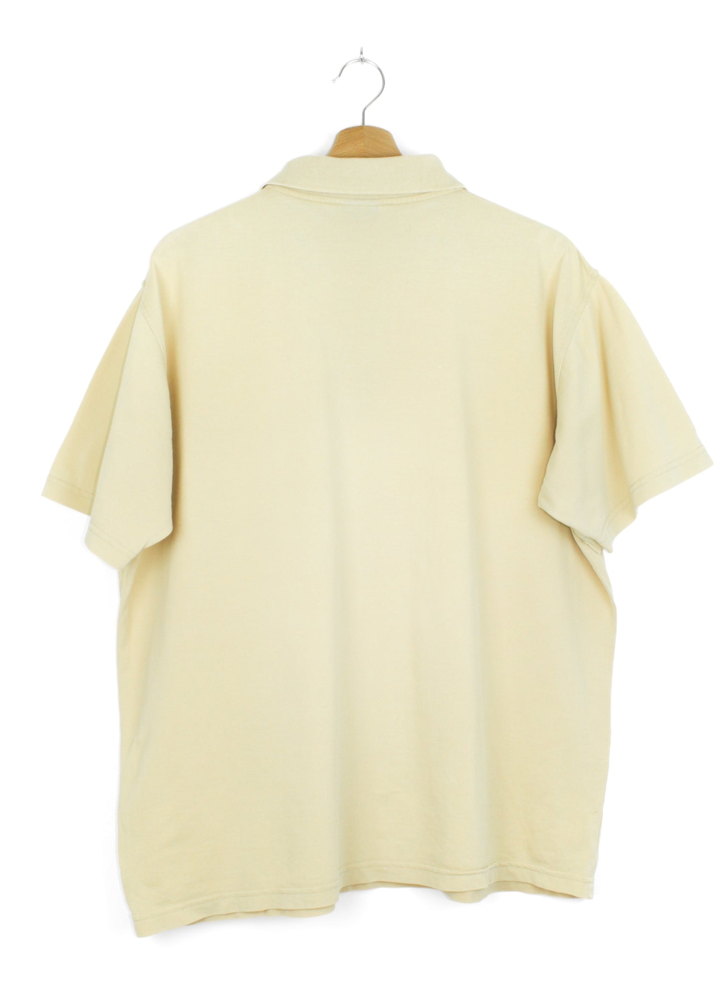 Vintage plain polo t-shirt in ligth yellow