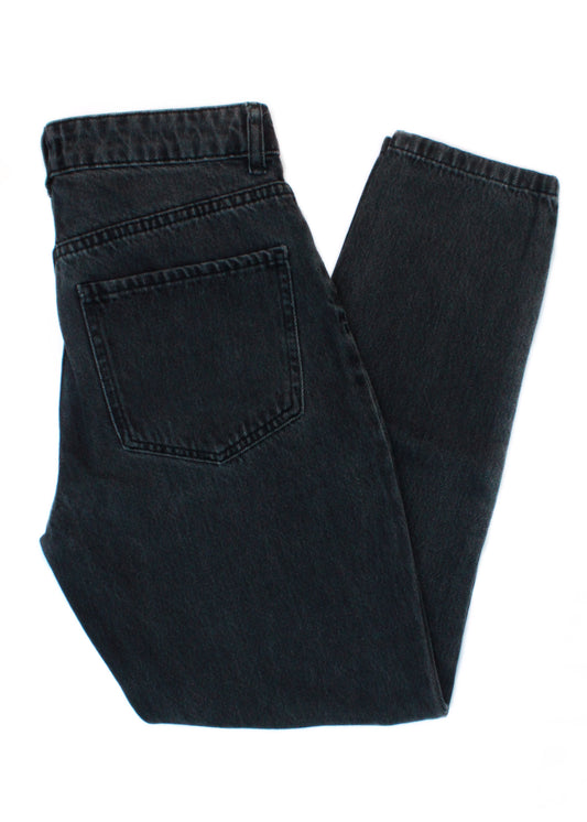 Mom fit charcoal jeans