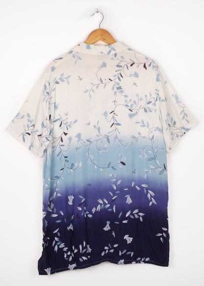 Vintage summer shirt in blue