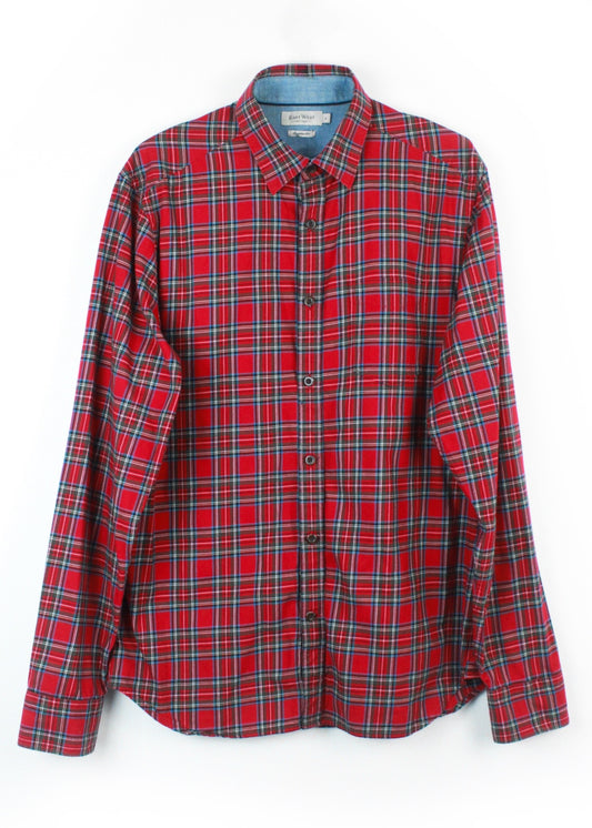 East West Long Sleeve Checked Shirt