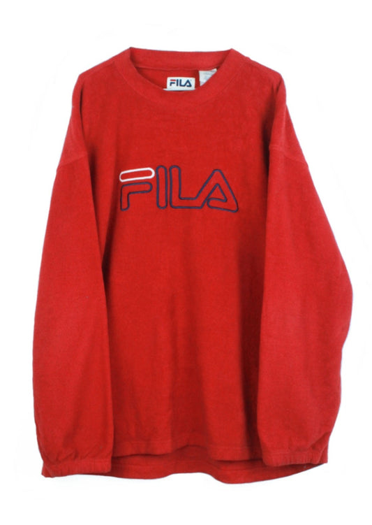 FILA Fleece in Red with Logo