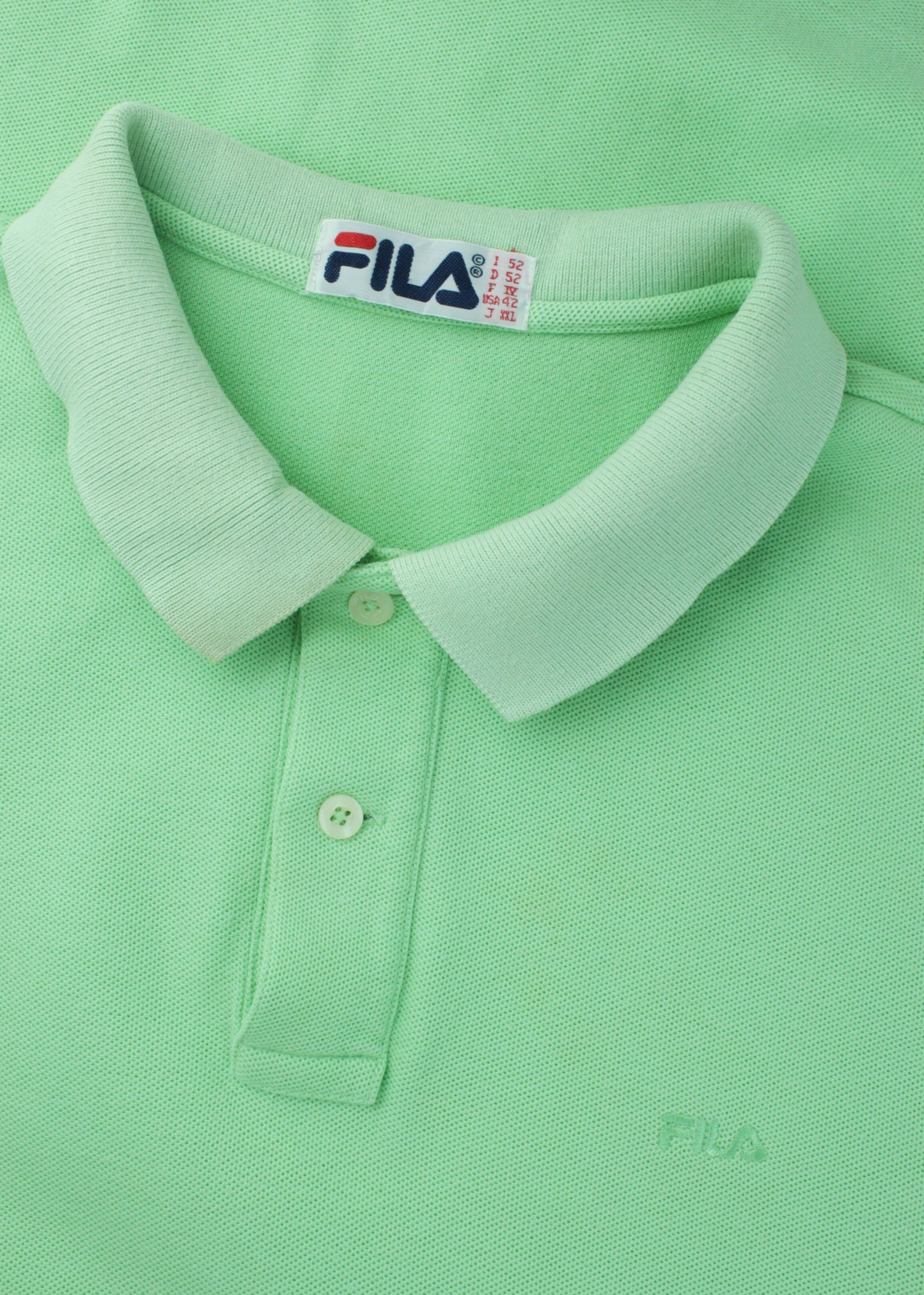 Fila polo t-shirt in salad green