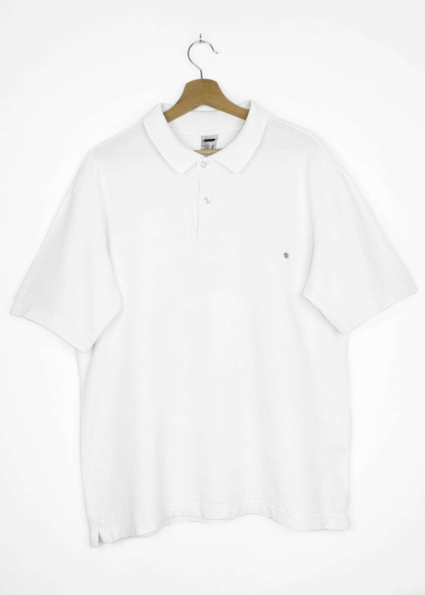 Fila polo t-shirt in white