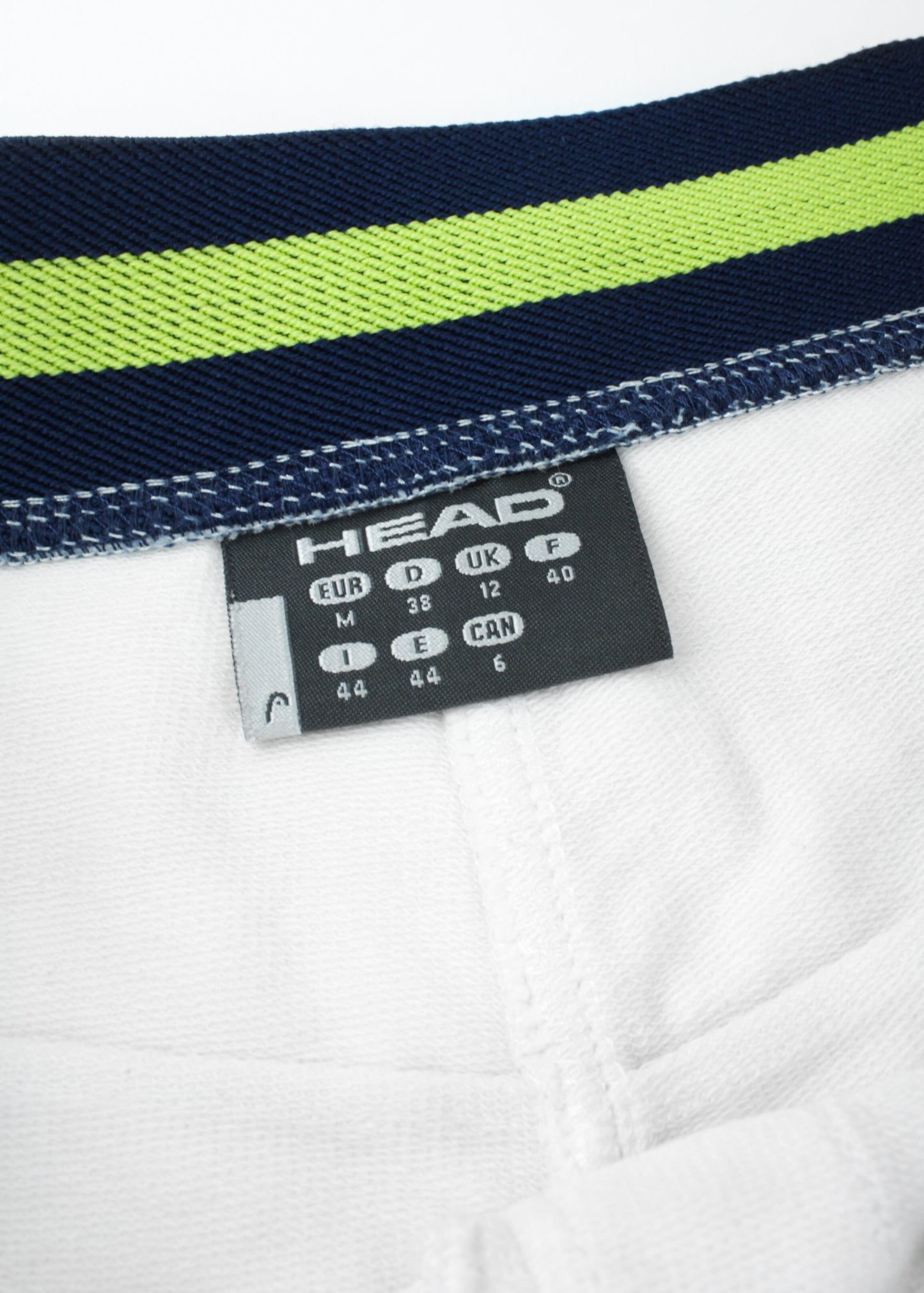 Head tennis shorts in white (with pockets)