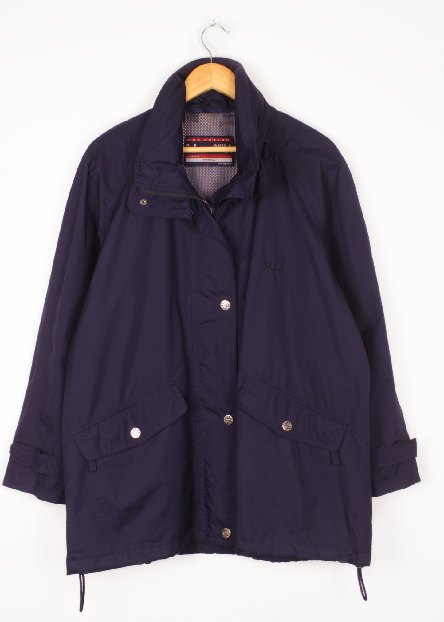 Windbreaker in navy waterproof