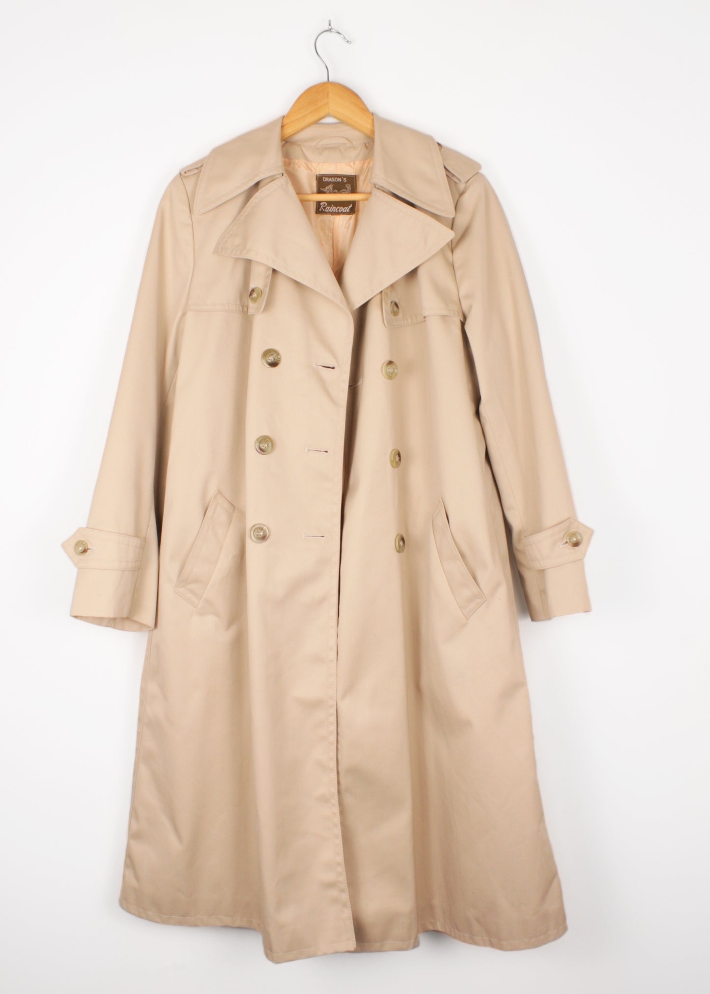 Vintage beige trench coat
