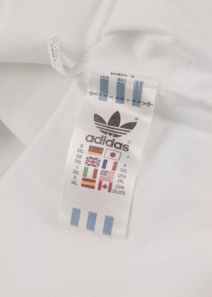 Adidas t-shirt in white with colorful logo