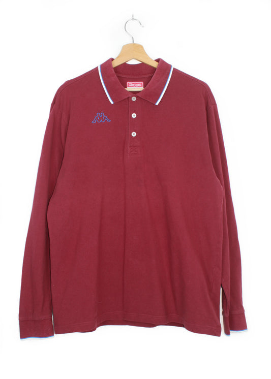 Kappa rugby shirt in burgundy