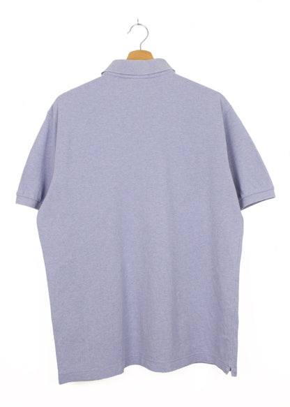 Kappa plain polo t-shirt in sky blue