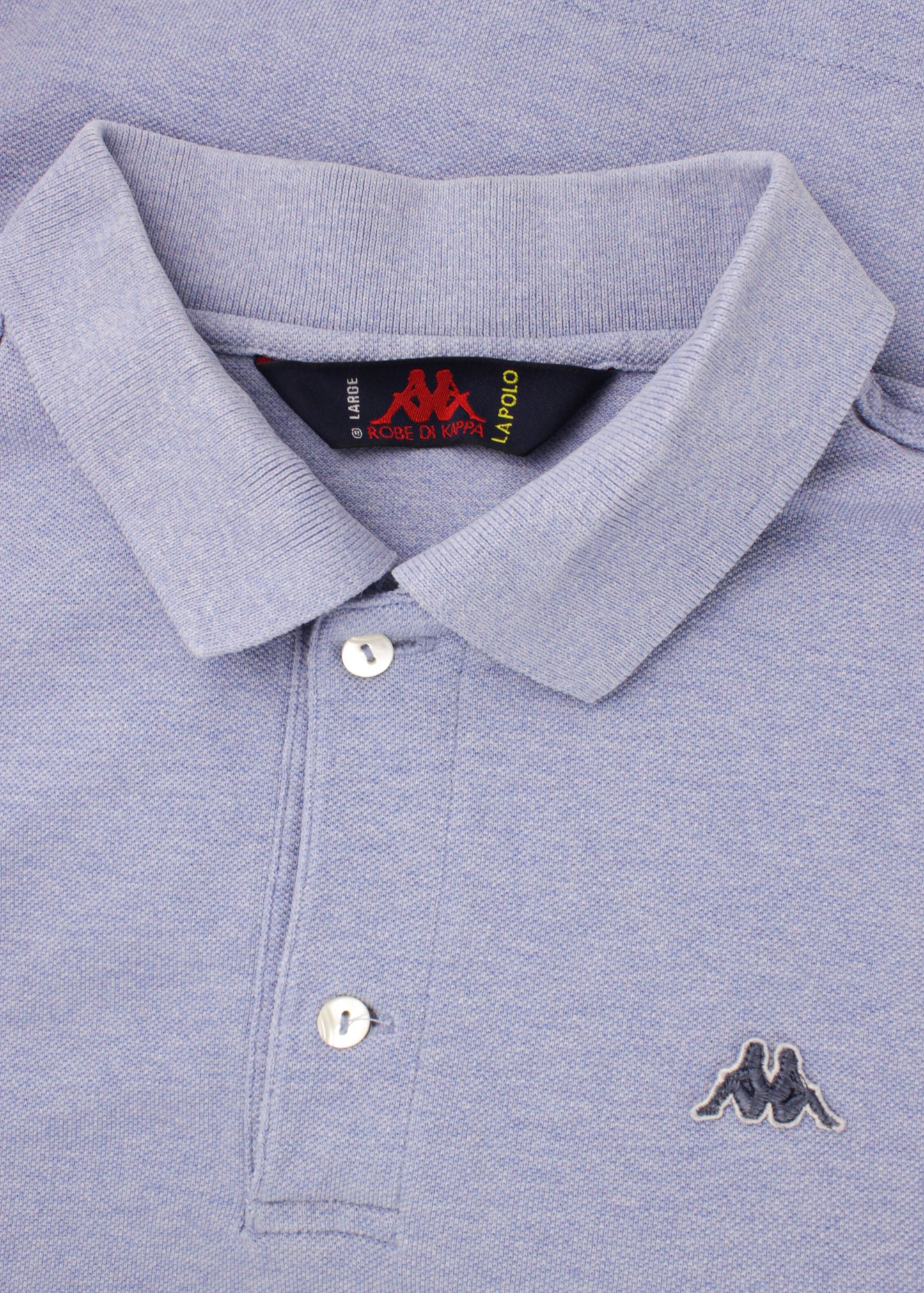 Kappa plain polo t-shirt in sky blue