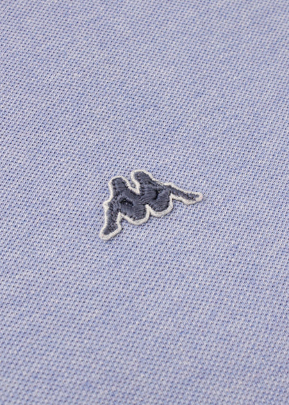 Kappa plain polo t-shirt in sky blue