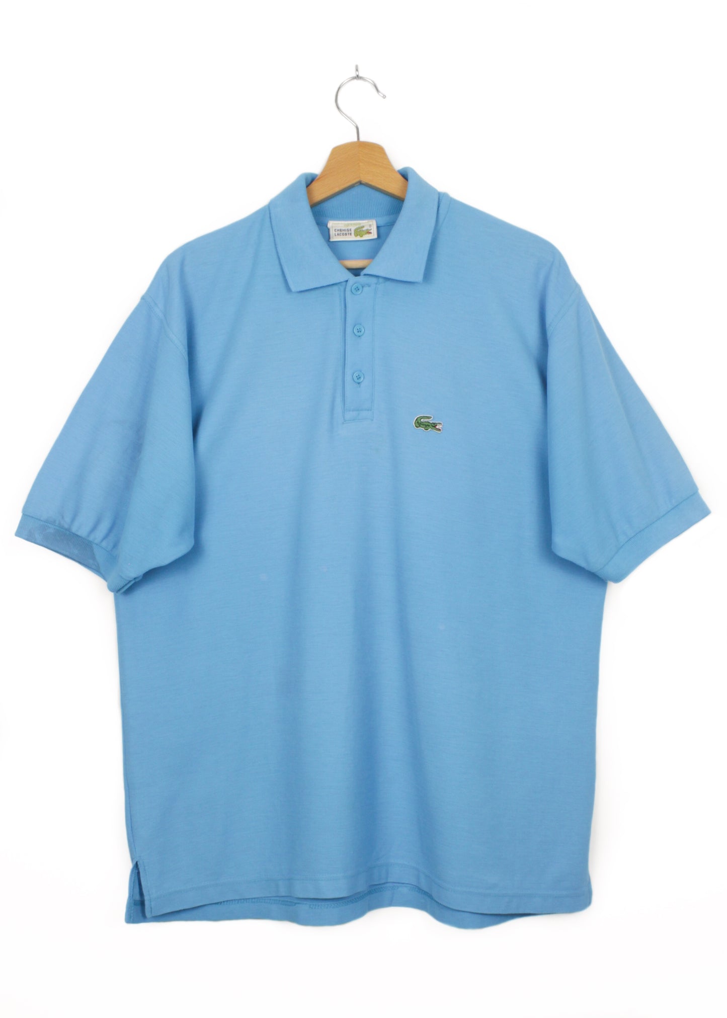 Lacoste plain polo t-shirt in light blue