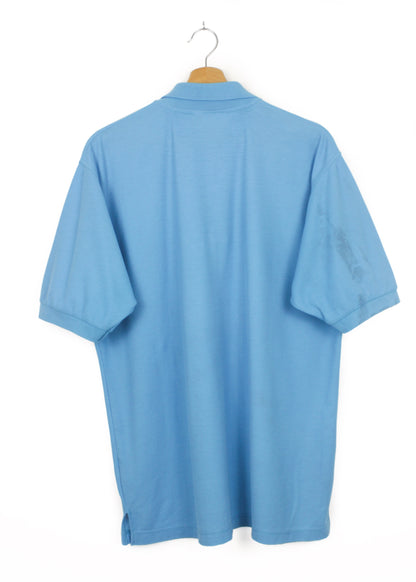 Lacoste plain polo t-shirt in light blue