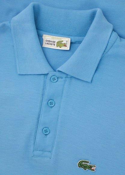 Lacoste plain polo t-shirt in light blue