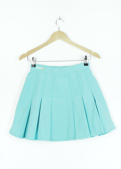 Vintage Ellesse box pleats skirt in light blue