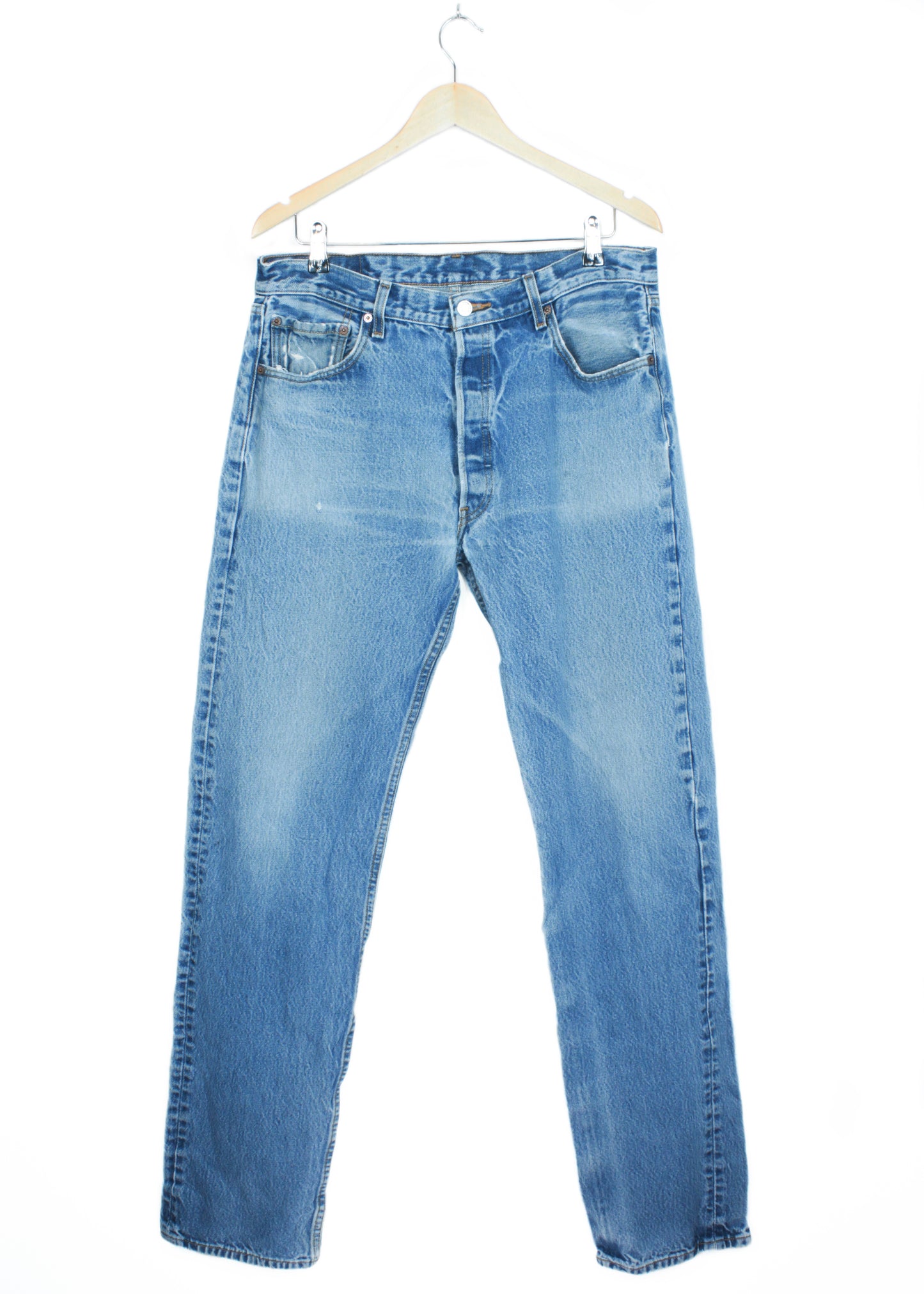 501 Levi's Straight fit Jeans in Light blue