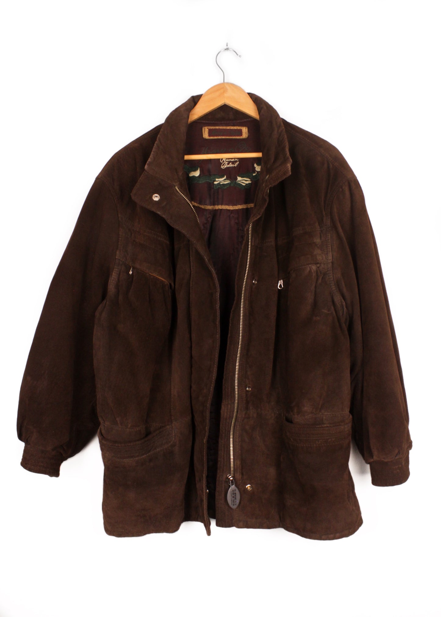 Woman's leather jacket in brown