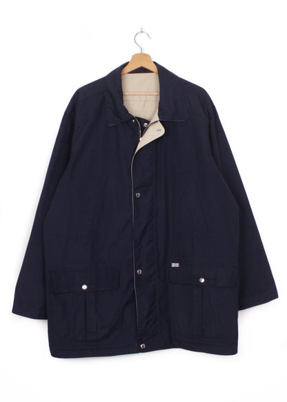 Reversible Vintage Mac jacket in navy/beige