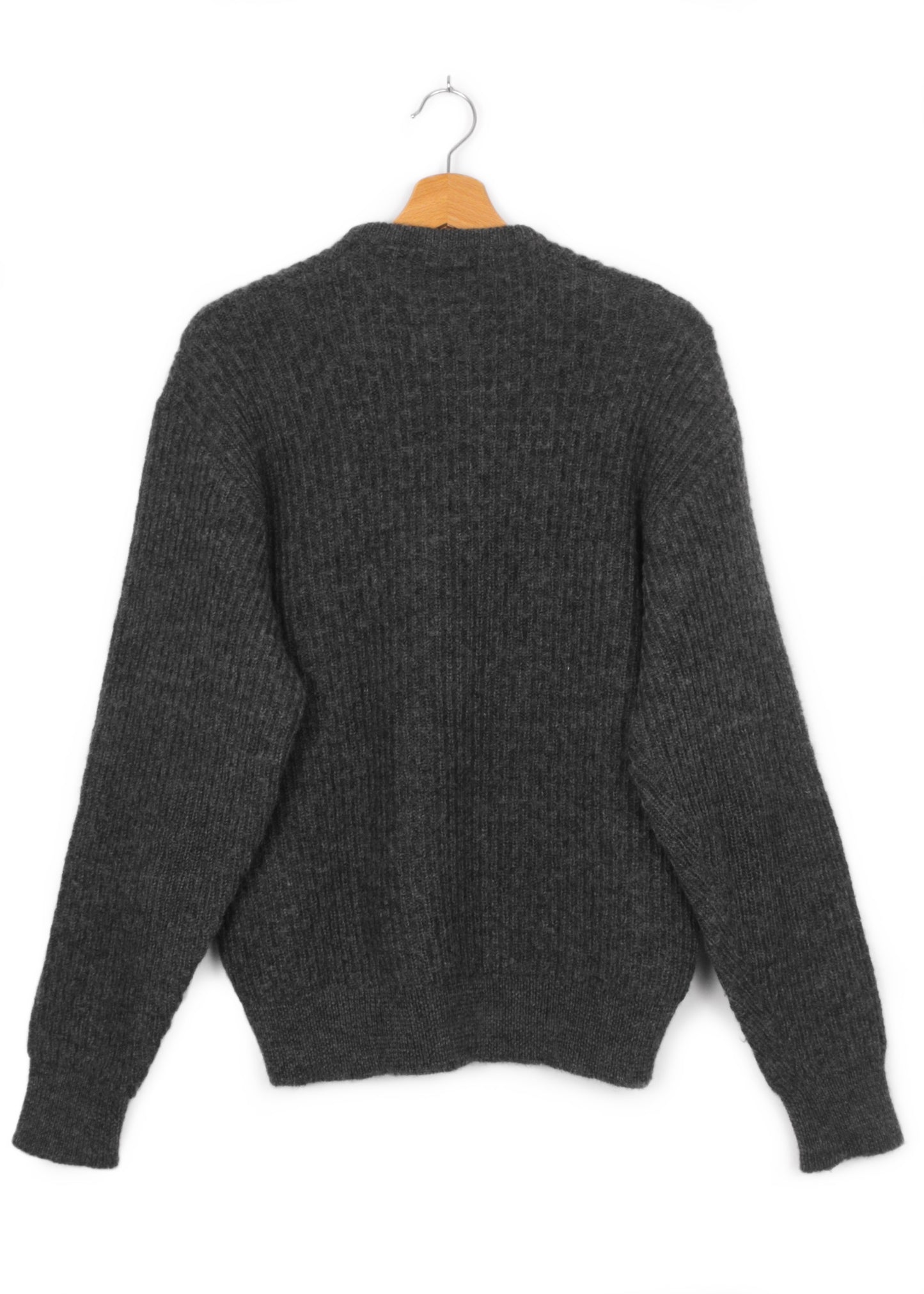 Vintage woolen sweater in charcoal