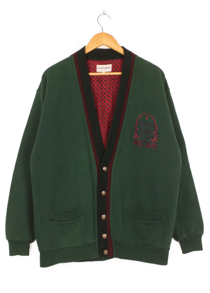 Vintage woolen cardigan in green