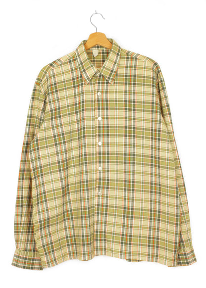 Vintage checked shirt in green