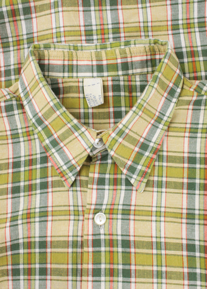 Vintage checked shirt in green